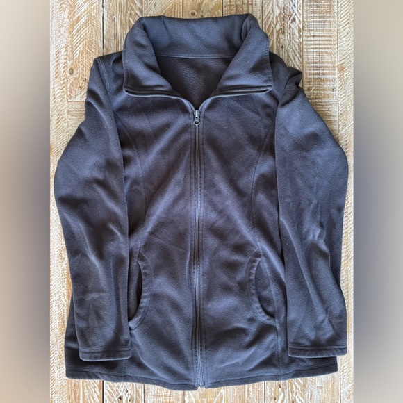 💙Old Navy Women’s Full-Zip Fleece Jacket Bundle (Black + Slate Blue)💙 ~Small - Picture 2 of 6